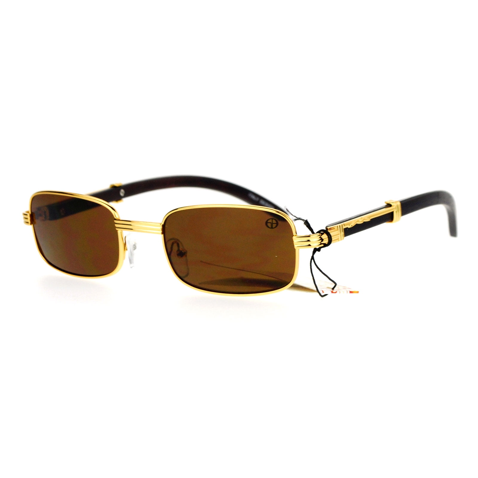 SA106 Luxury Wooden Arm Retro 90s Hip Hop Rapper Sunglasses SA106 Luxury Wooden Arm Retro 90s Hip Hop Rapper Sunglasses