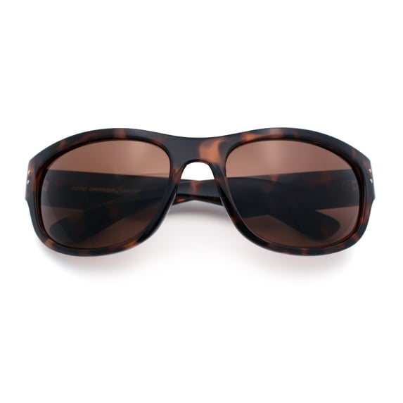 SA106 Night Driving Sunglasse for Men UV400 Blue Light Glare Reduction Anti Glare Wraparound Tortoise Frame