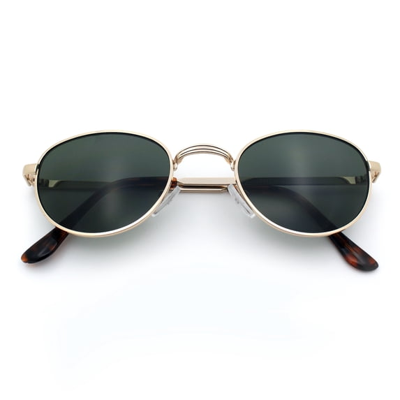 SA106 Oval Metal Sunglasses for Women and Men