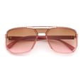 thumbnail image 1 of SA106 Oversized Square Sunglasses for Women UV400 Protection Lightweight Fashion Pink Frame - Brown Pink Lens, 1 of 7
