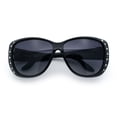 thumbnail image 1 of SA106 Polarized 55mm Fit Over OTG Butterfly Rhinestone Diva Sunglasses Shiny Black, 1 of 11