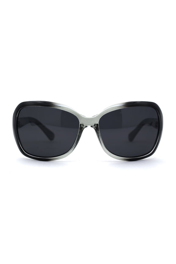 Polarized Anti-glare Butterfly Chic 90s Diva Sunglasses Slate Grey Black