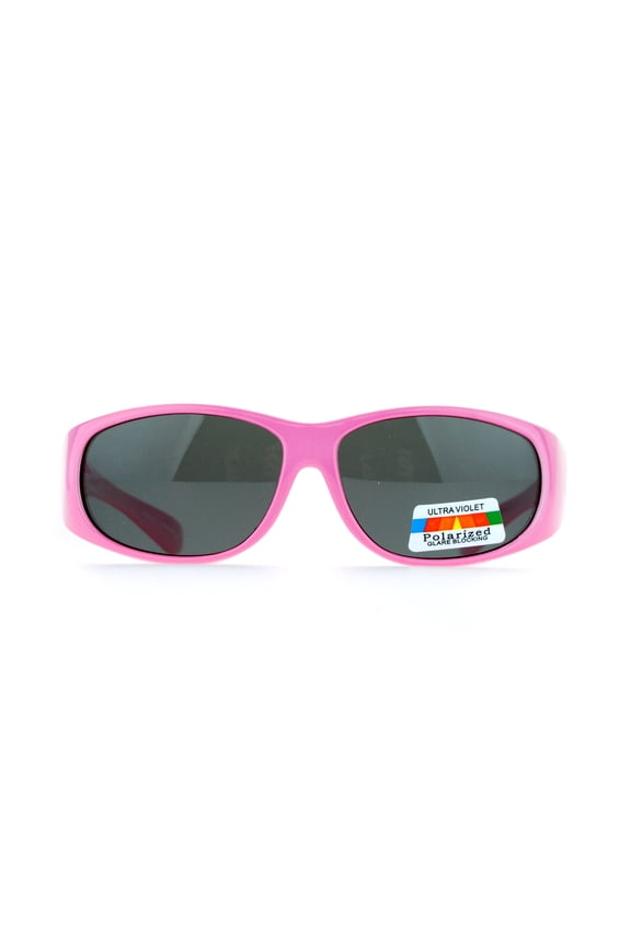 Polarized Kids Size 48mm Fit Over Sunglasses Pink