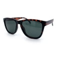 thumbnail image 1 of SA106 Polarized Sport Keyhole Bridge Sunglasses for Men UV400 Lightweight Plastic Matte Tortoise Frame - Green Lens, 1 of 6