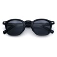 thumbnail image 1 of SA106 Polarized Sunglasses Rectangle Retro Keyhole Bridge and UV400 TAC Lenses / All Black, 1 of 7