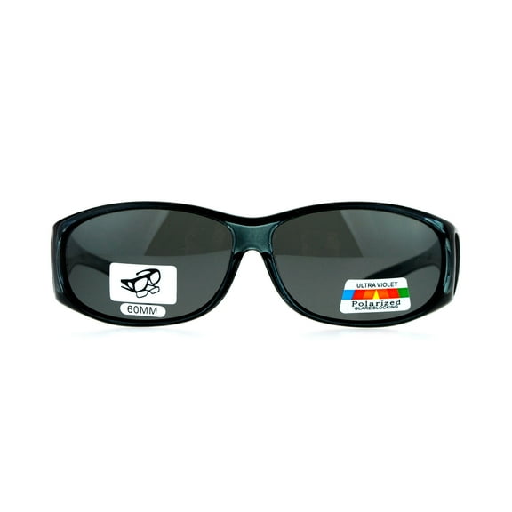 SA106 Rectangular Polarized Anti-glare 60mm Fit Over OTG Sunglasses Black