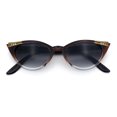 thumbnail image 1 of SA106 Retro Glam Rhinestone Cat Eye Sunglasses UV400 Gradient / Brown, 1 of 7