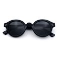 thumbnail image 1 of SA106 Round Thick Horn Rim Polarized Sunglasses Retro Hipster UV400 TAC Lens / All Black, 1 of 7