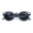 thumbnail image 1 of SA106 Round Thick Horn Rim Polarized Sunglasses Retro Hipster UV400 TAC Lens / Slate Frame - Black Lens, 1 of 7