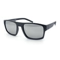 thumbnail image 1 of SA106 Sport Wrap Sunglasses for Men UV400 Mirror Lens Lightweight Performance Metalic Grey Frame - Silver Mirror Lens, 1 of 6