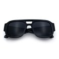 thumbnail image 1 of SA106 Thick Plastic Aviator Sunglasses with Cutout Bridge, 1 of 6