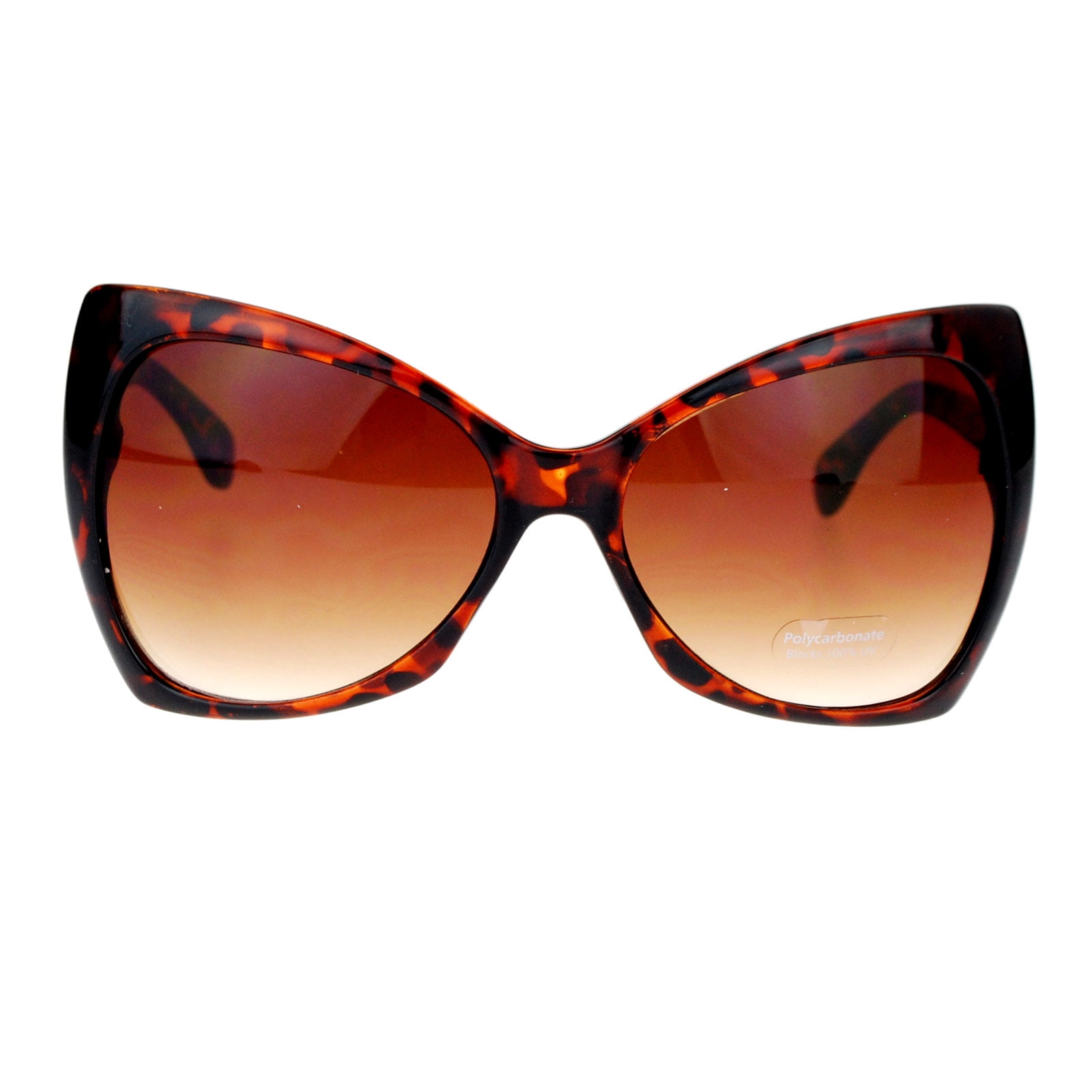 Oversized Square Cat Eye Hybrid Butterfly Sunglasses for Women Amazon.com: SA106 Unique Oversized Cat Eye Hybrid Butterfly  main image 2