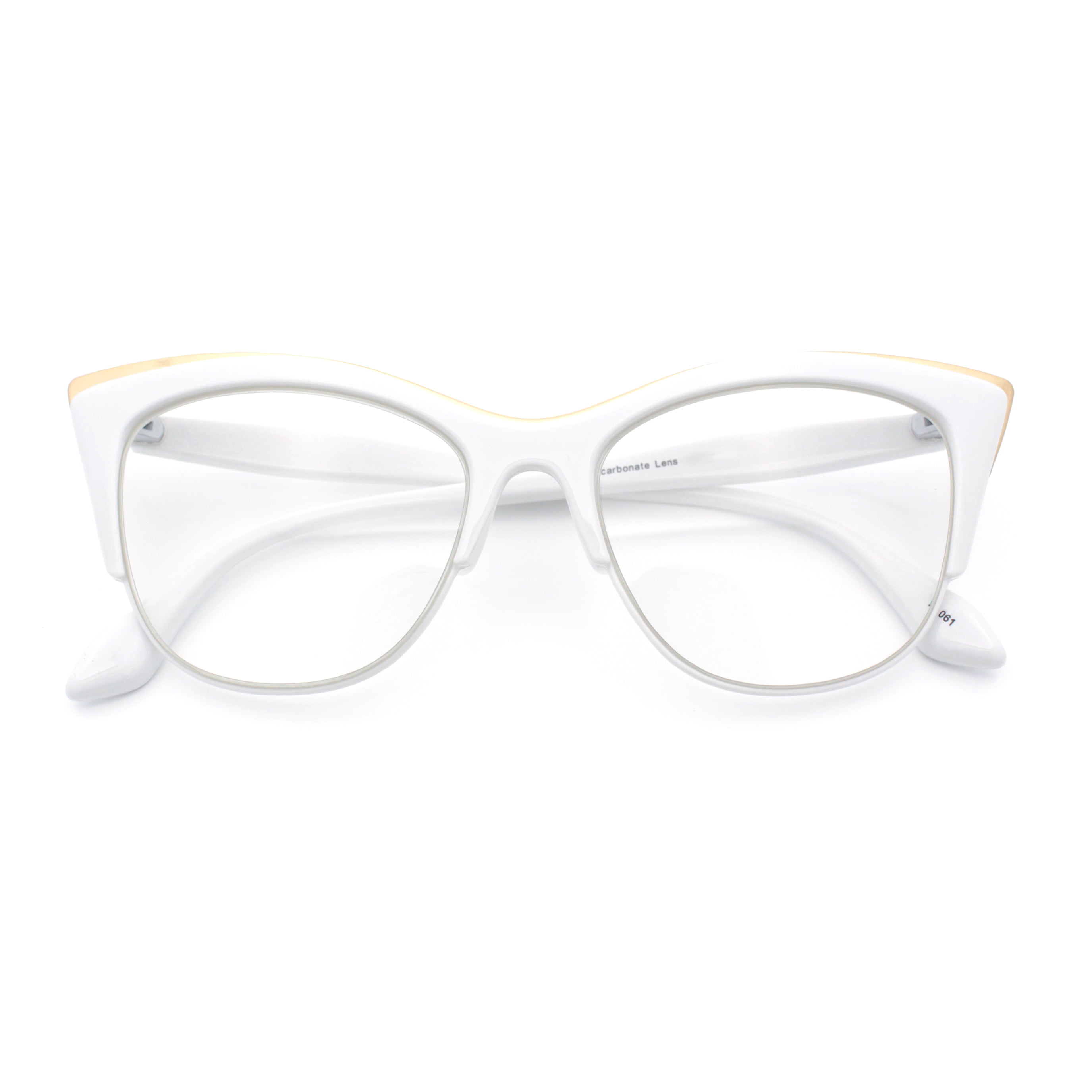 ★HANGLE EYEWEAR★ cat eye white SA106 Women's Cat Eye Plastic Eyeglass Frames, White