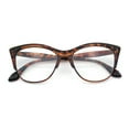 thumbnail image 1 of SA106 Women's Gradient Half Rim Look Cat Eye Reading Glasses, Tortoise, 1 Pair, 1 of 9