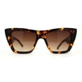 thumbnail image 1 of SA106 Womens Mod Oversize Cat Eye Goth Sunglasses Tortoise Brown, 1 of 4