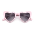 thumbnail image 1 of Girls Kid Size Heart Shape Lolita Valentine Love Sunglasses Light Pink - Smoke, 1 of 7