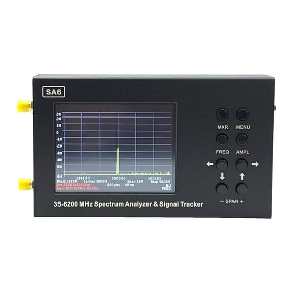 SA6 35-6200MHz Spectrum Signal Genertor 3G 4G LTE CDMA DCS GSM GPRS GLONASS Spectrum Analyzer & Signal Tracker 3.2inch Screen ,Accurate Testing