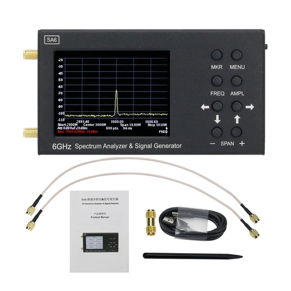 SA6 6GHz Spectrum Analyzer Signal Generator Signal Source Wi-Fi 2G 4G For LTE CDMA GSM Beidou GPR ,Widely Use