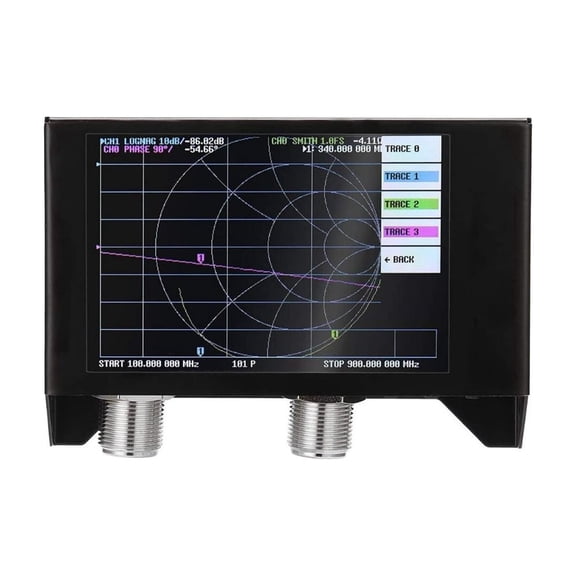 SAA-2N VNA Antenna Analyzer Metal Case 4-inch Display 50KHz -3GHz Vector Network Analyzer, HF VHF UHF VNA