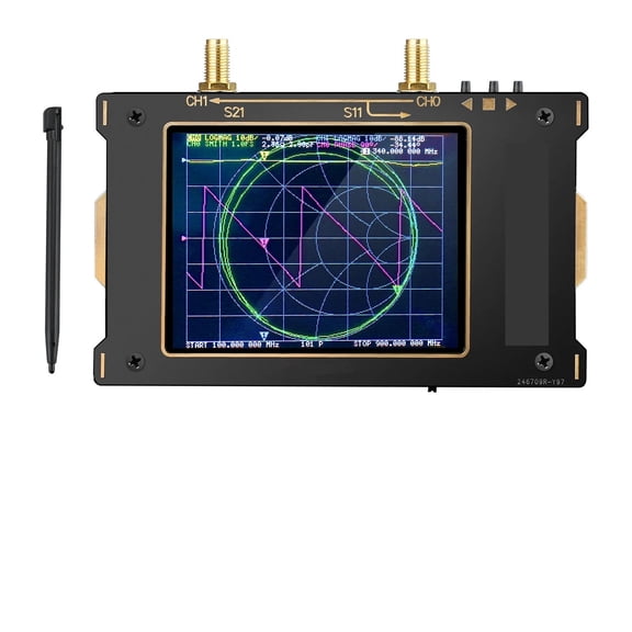 SAA-V2 Vector Network Analyzer 10KHz~3GHz HF VHF UHF Antenna Analyzer 3.2" Inch Touchscreen With Case Measuring Duplexer
