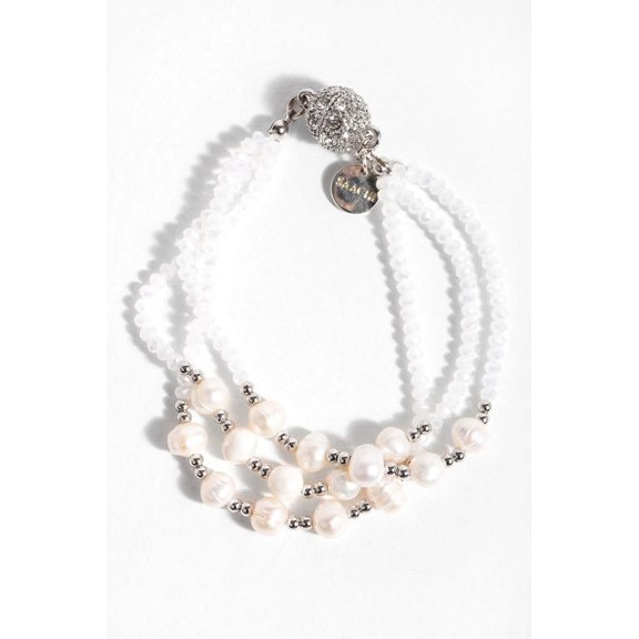 SAACHI Blush Pearl 3 Strand Bracelet