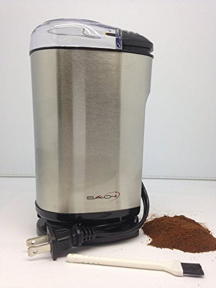 SAACHI Electric Powerful Coffee and Spice Grinder, Full Stainless Steel Rust-free Body and Blades