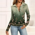 thumbnail image 1 of SAATLERI Long Sleeve Polo Shirts for Women Button Down Vneck T Shirts Dressy Casual Business Work Blouses 2036 Trendy Tunic Tops, 1 of 7