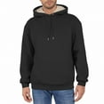 thumbnail image 1 of SAATLERI Men's Winter Hoodie Heavy Weight Sherpa Lined Fleece Sweatshirt Long Sleeve Drawstring Fall Winter Pullover Tops, 1 of 5