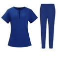 thumbnail image 1 of SAATLERI Scrubs for Women Set Soft Stretch Medical Scrubs Top and Pants Breathable Nurse Shirt Uniform, 1 of 4