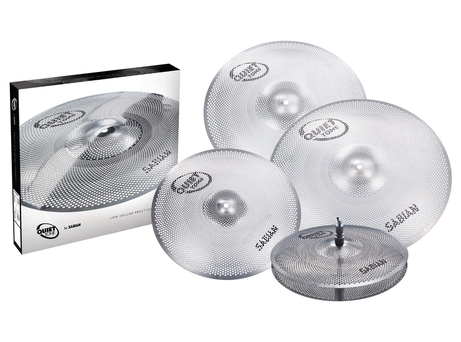 SABIAN QTPC504 Quiet Tone Practice Cymbal Set, 14"/16"/18"/20"