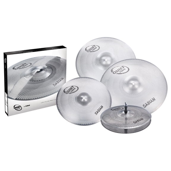 SABIAN QTPC504 Quiet Tone Practice Cymbal Set, 14"/16"/18"/20"