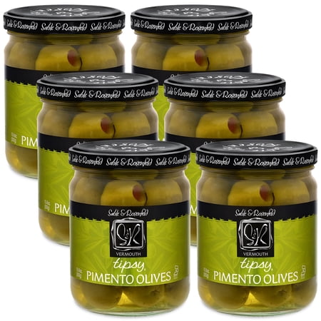 Sable & Rosenfeld Vermouth Tipsy Olives, 10.6 OZ (Pack of 6)