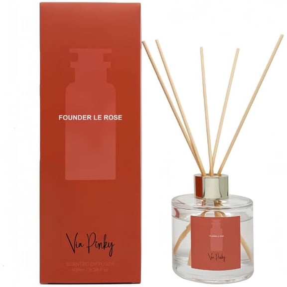 SABLES Rose Aromatherapy Reed Diffuser 100ml Elegant Rose Amber Home Fragrance, Aromatherapy, Long-lasting Scent, Luxurious Room Decoration Gift: Home & Kitchen