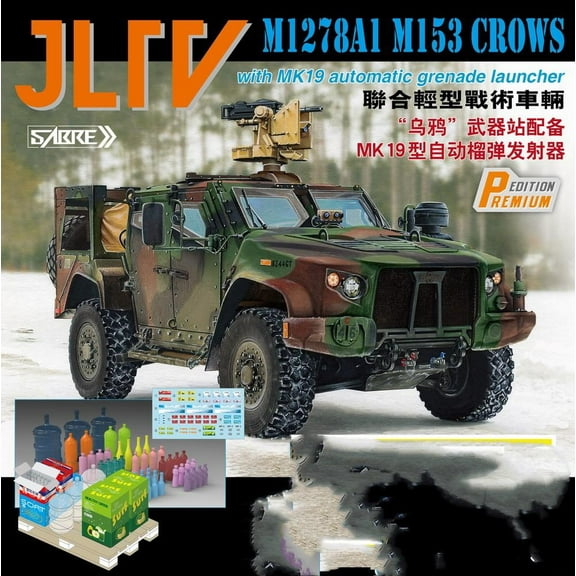 SABRE 35A13-P 1/35 JLTV M1278A1 M153 CROWS With MK19 Automatic Grenade Launcher Premium Edition