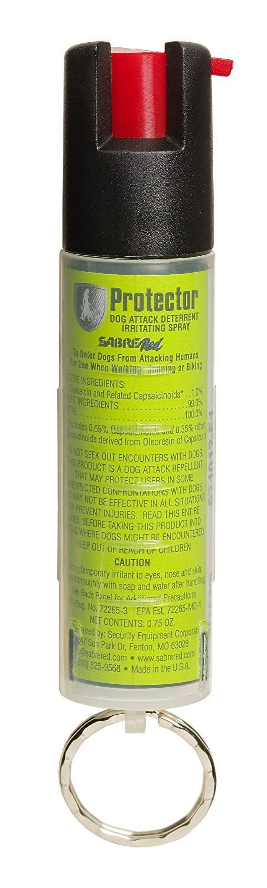 SABRE Dog Spray Protector Dog Deterrent with Keychain Maximum