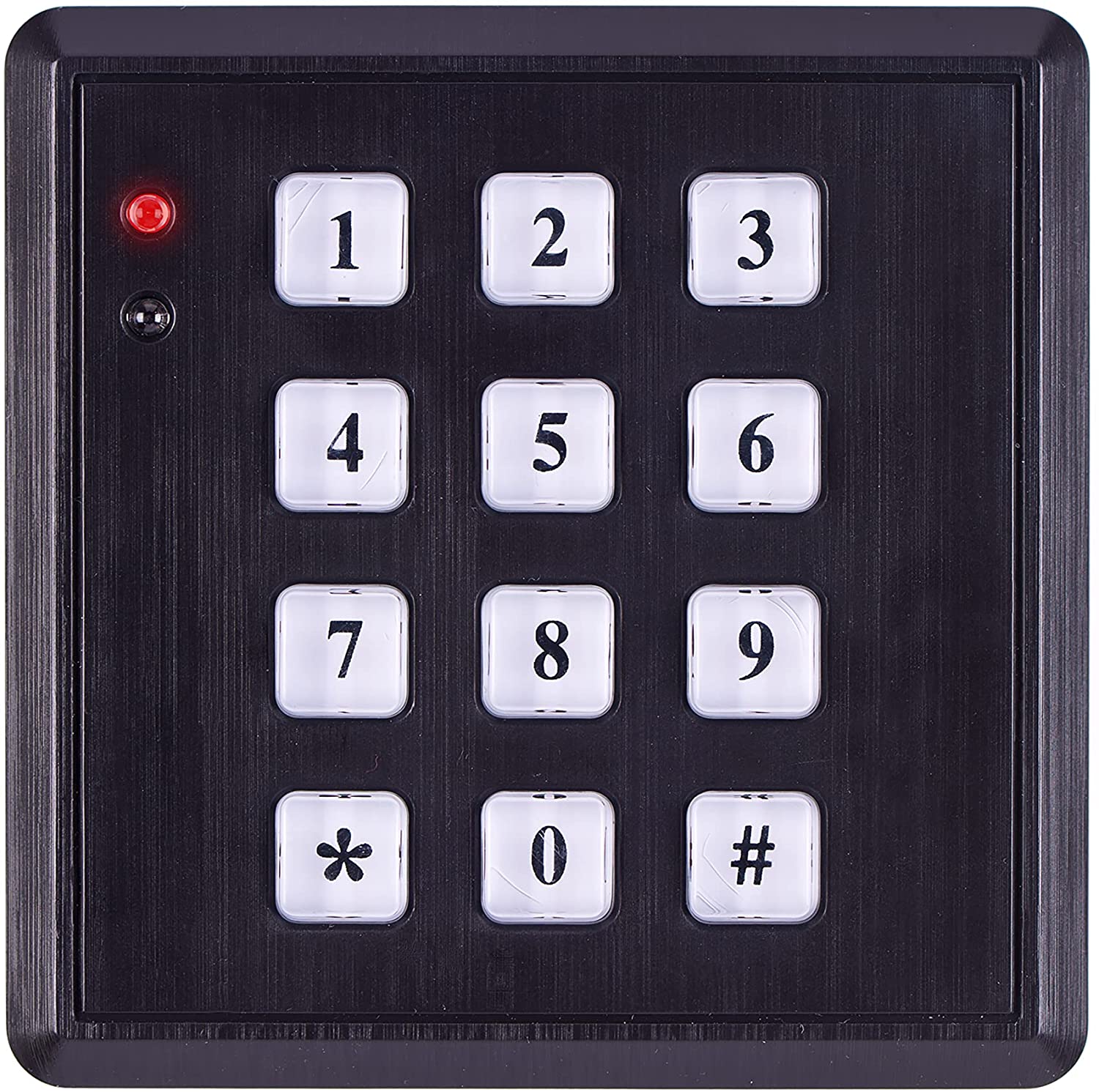 SABRE Fake Security Keypad, Green Light Up Keypad, Low Light Sensor