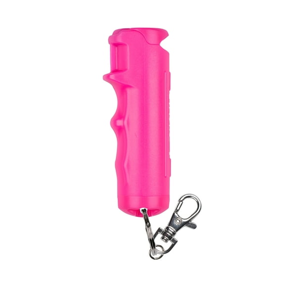 SABRE Fast Flip Top Pepper Gel with Finger Grip and Snap Clip, Pink, 1 Ct, 3.7 in x 1.2 in x 1 in