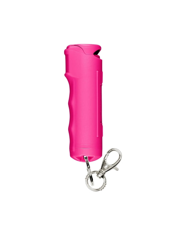 Fast Flip Top Pepper Gel with Snap-Clip Keychain, Pink, 1 Ct, New, Pocket Pepper Sprays