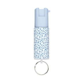 SABRE Floral Pepper Spray with Key Ring, Chambray Blue, 1 Ct, Pocket Pepper Sprays