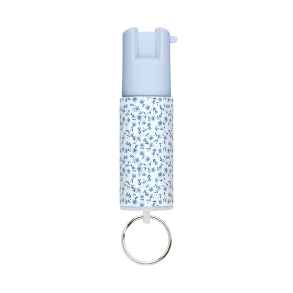 SABRE Floral Pepper Spray with Key Ring, Chambray Blue, 1 Ct, Pocket Pepper Sprays