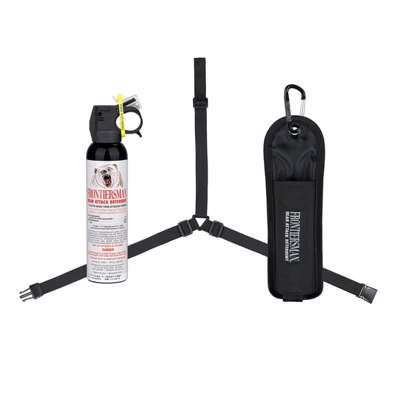 SABRE Frontiersman 9.2 oz Bear Spray with 3 in1 Chest Holster