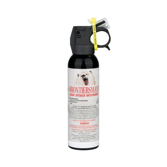 SABRE Frontiersman Bear Spray 30 feet - White - 8.5 in - 1 Ct - Adult