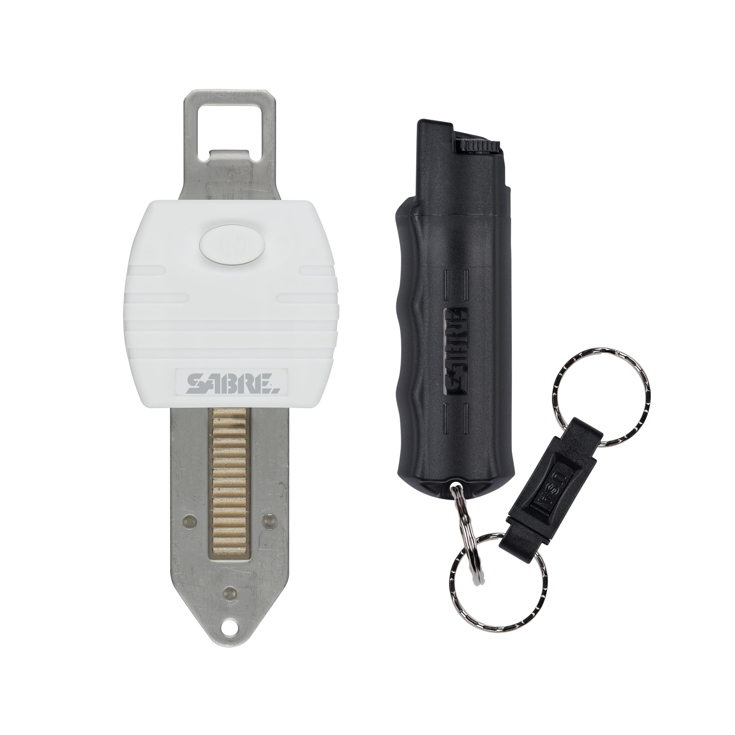 SABRE Home & Away Personal Safety Kit Pepper Spray with QuickRelease Safety Keychain, Portable