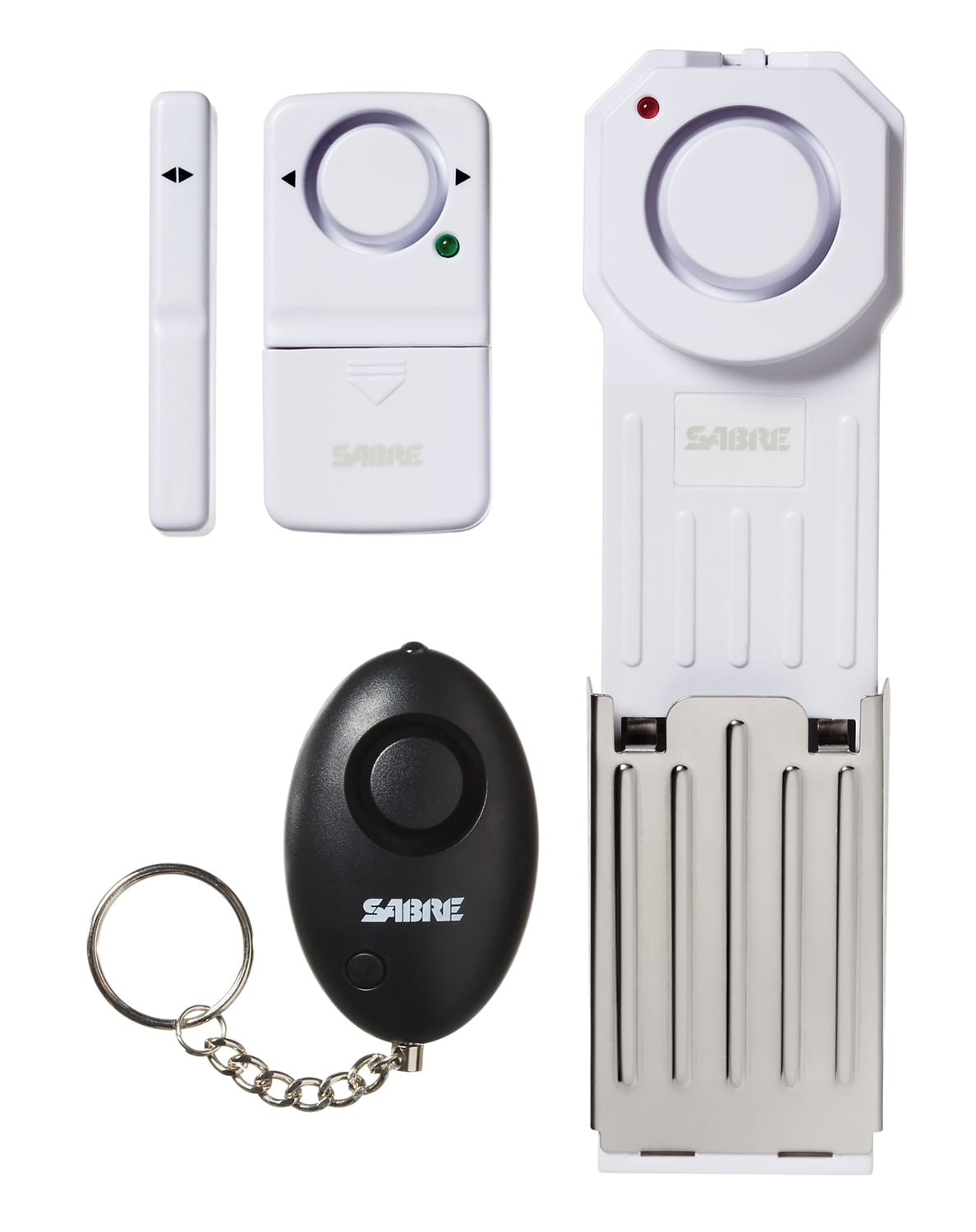 SABRE Home Security Personal Safety Kit, Doorstop Alarm, Personal Alarm, and Window Alarm