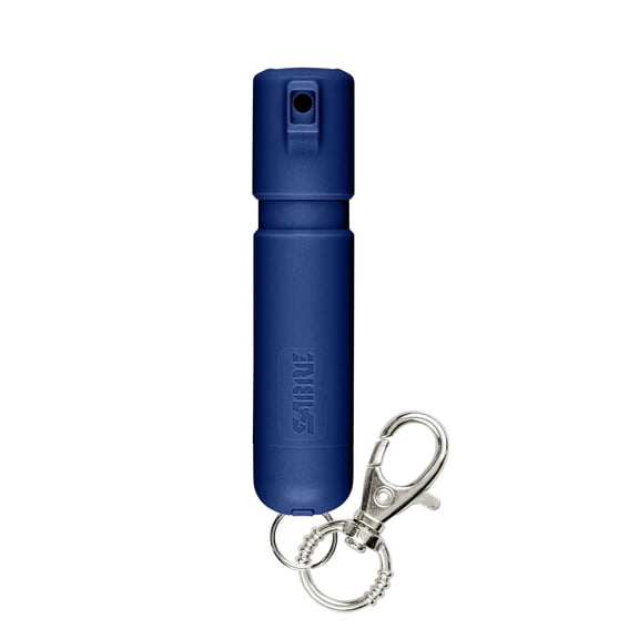 SABRE Mighty Discreet Pepper Spray with Snap-Clip Keychain, Sapphire Blue, 1 Ct, New, Pocket Pepper Sprays, 0.18 fl oz