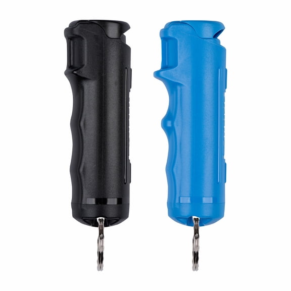 SABRE RED Flip Top Pepper Gel with Key Ring  Gel is Safer  Maximum Police Strength Pepper Spray Delivered in Gel Stream, Easier to Use Flip Top Design with Finger Grip for More Accurate Aim