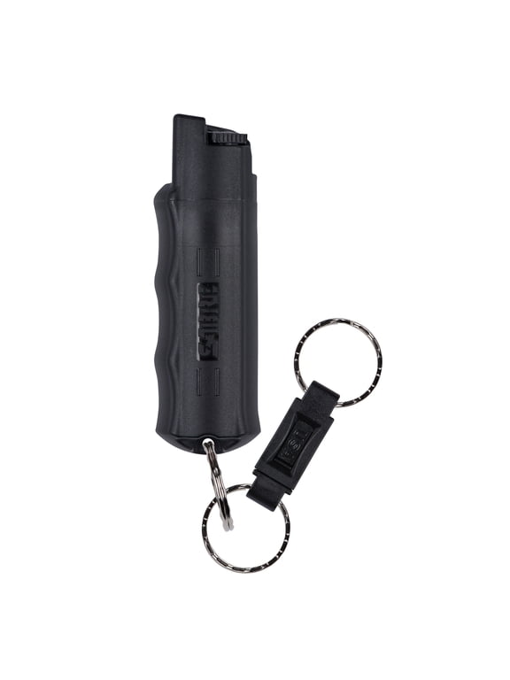 Pepper Spray with Quick Release Keychain, Black, 1 Count, Pocket Pepper Sprays