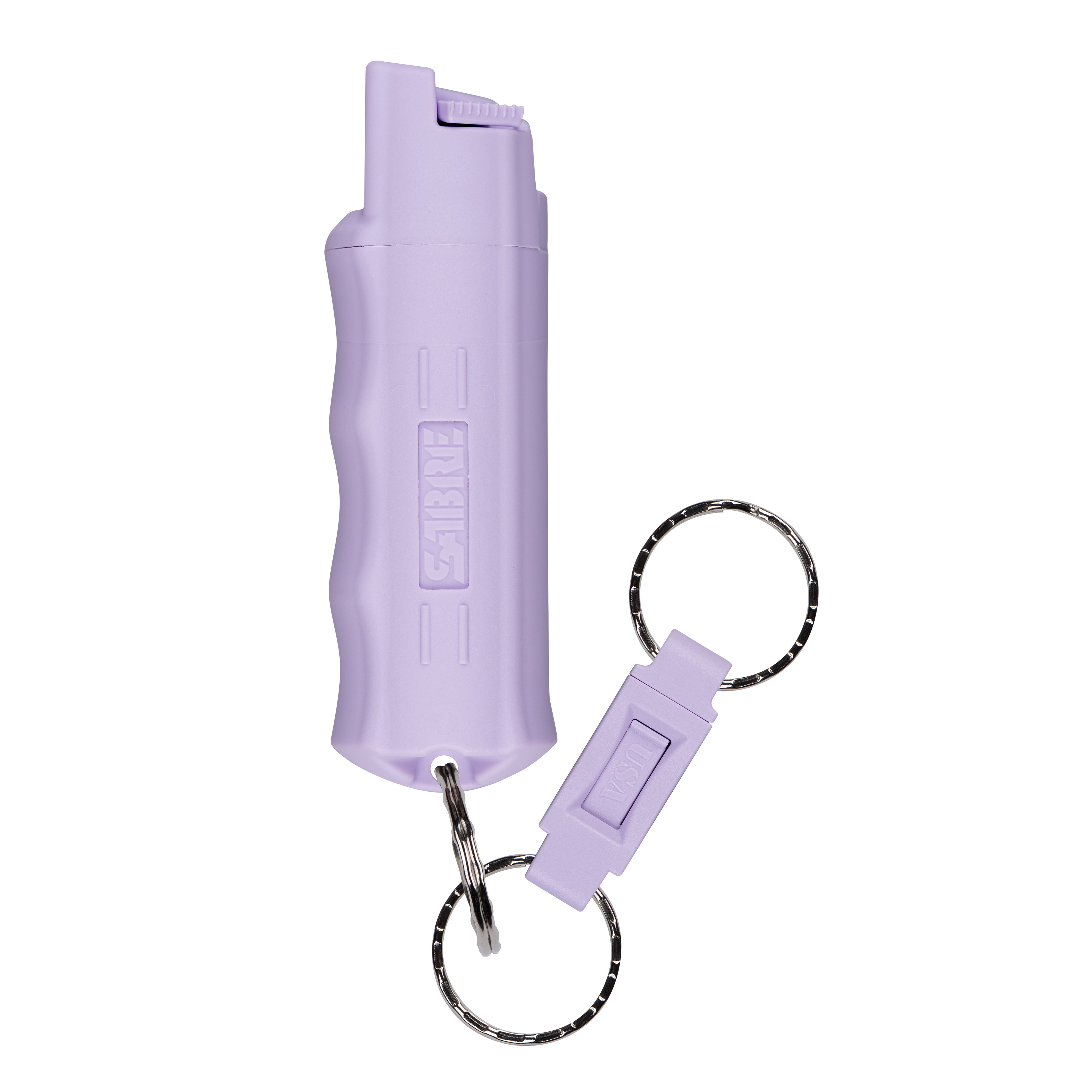 SABRE Pepper Spray Keychain with Quick Release, Lavender