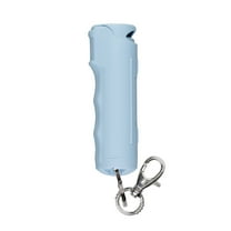 SABRE Pepper Spray with Fast Flip Top Safety and Snap-Clip Keychain, Chambray Blue