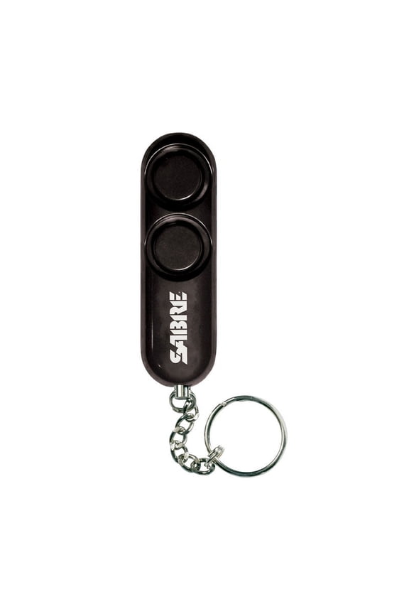 Personal Alarm with Key Ring, 120dB Alarm, Black